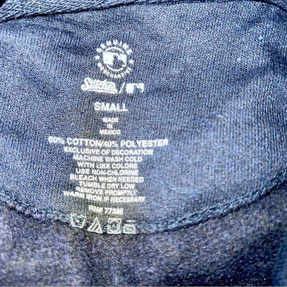 Stitches Genuine Merchandise MLB Small Navy Houston Astros Sweatshirt Hoodie EUC - Picture 7 of 9